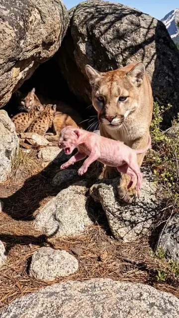 He rescues a baby puma without realising it was one, but ends up raising it as h