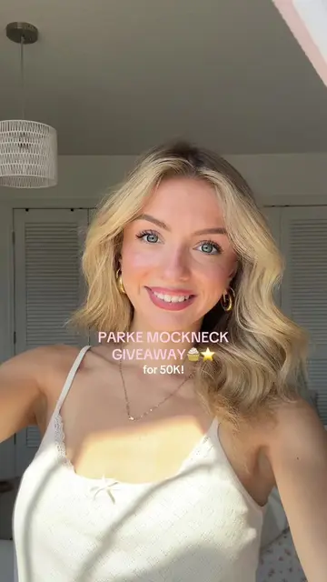 my first ever giveaway for 50K⭐️  Chance to win the “ sprinkle” Parke mockneck �