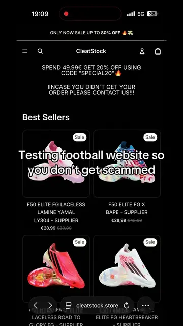 Who is next? Cleatstock.store passed our test ✅ #cleats #boots #Soccer #fyp #soc