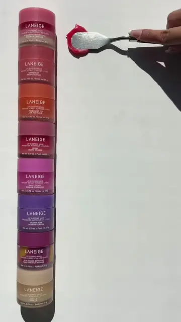 our current lip sleeping mask lineup has us feeling 🍰🍊🍹🍓💜🥭🫐🍨 #lipsleepin