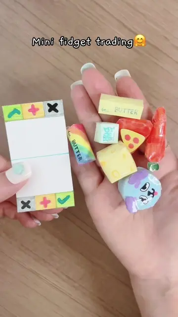 Mini Fidget Trading Cute Paper Squishies! #FidgetTrading #PaperSquishy #PaperCra