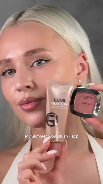 Anzeige | summer glow blush hack with @L’Oréal Paris  mixing le blush perfect ma