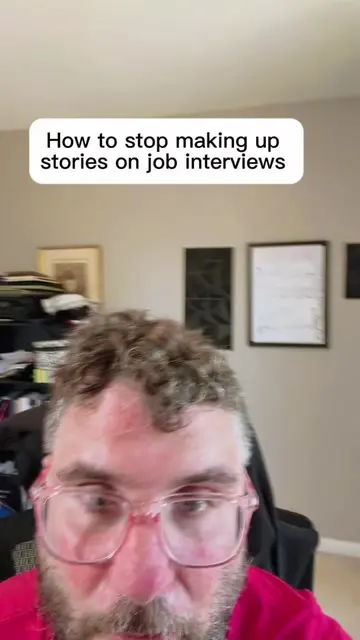 Stop making up stories on the spot in job interviews and start preparing your co