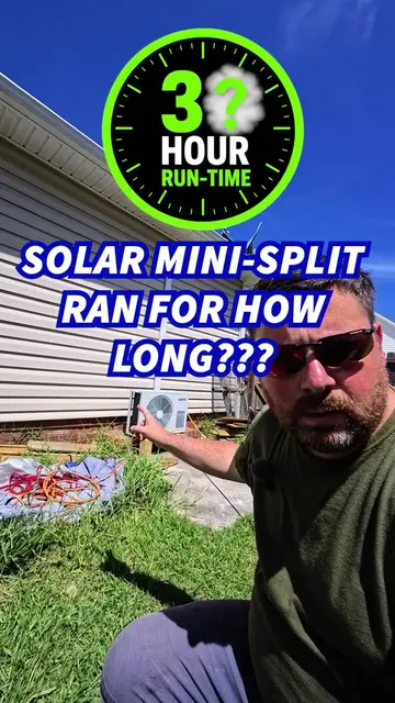 My Solar Off-Grid Mini-Split Just Ran For OVER 24-Hours NON-STOP! I built an ent