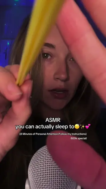 8 whole minutes of actually relaxing asmr that you can fall asleep to :) this is