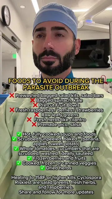 Foods to avoid during the Cyclospora outbreak  While investigators work to ident