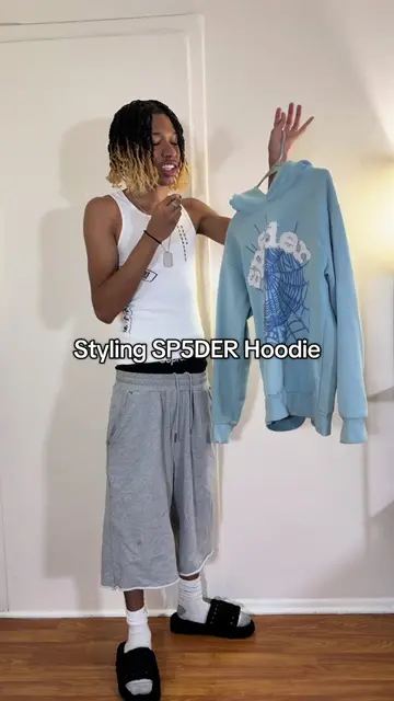 Styling the Spider hoodie #sp5der #fyp #outfitinspo #viral #fashion 
