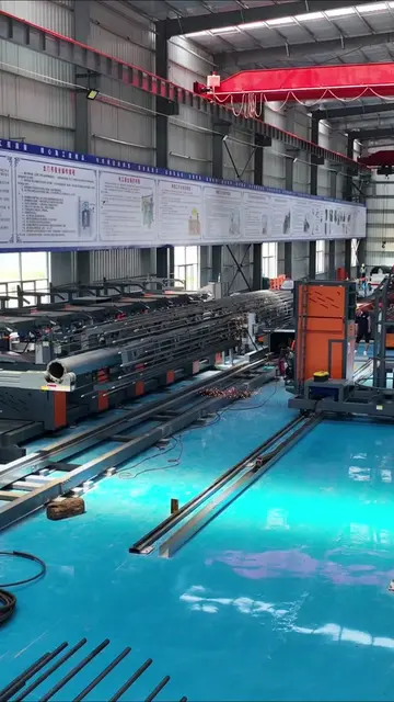 Watch automatic spiral winding and welding in action. This fully automatic rebar