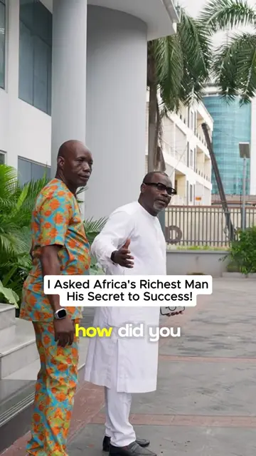 I Asked Africa's Richest Man His Secret to Success! #entrepreneur #wealth #money