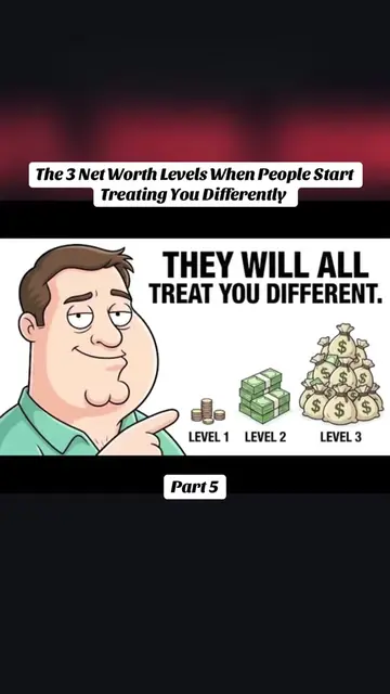 P.5 The 3 Net Worth Levels When People Start Treating You Differently  #finance 