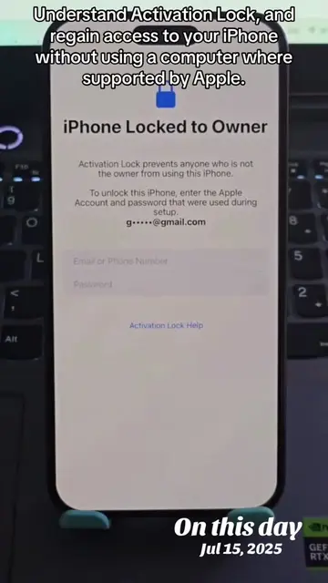 Understand Activation Lock, and regain access to your iPhone without using a com