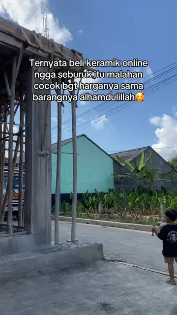 Awalnya takut tapi alhamdulillah sesuai ekspektasi🥰 #keramikmurah #rumahminimal