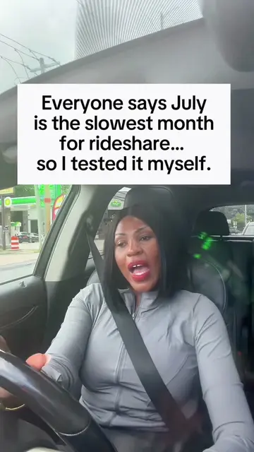 July is supposed to be the slowest month for rideshare drivers… and today it was