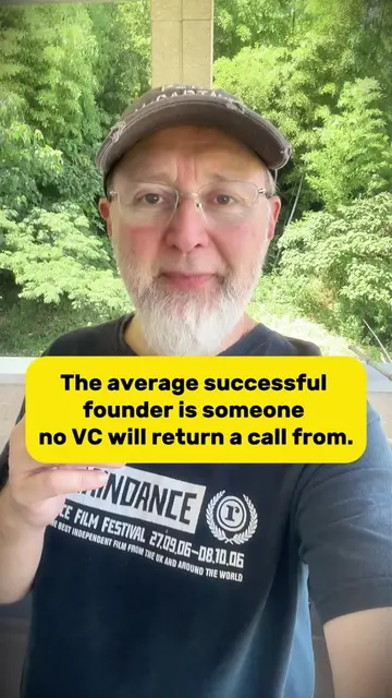 The average successful founder is someone no VC will return a call from. Economi
