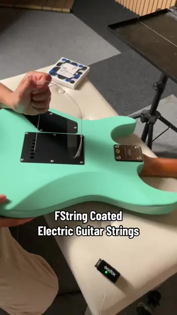 Restring with FString Coated Electric Guitar Strings #guitarliciousmy #fstring #