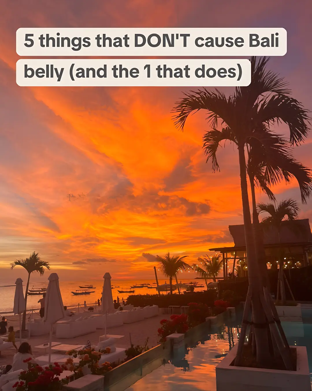 Here are the 5 things that don't cause bali belly and how Time2Eat helps! #bali 