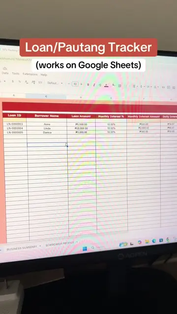 Manual pa rin ba ang pag-monitor ng pautang mo? 👀 Ito ang Google Sheets Loan Tr