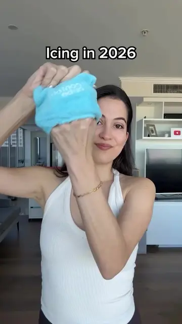 POV: facial icing before vs facial icing now. 🧊 Before: freezing your fingers, 