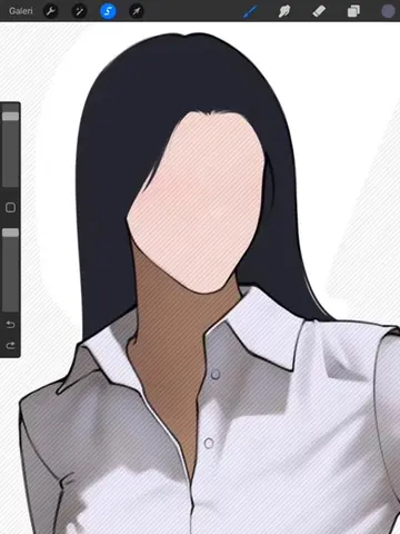 30s rendering hair 😳 #arttutorial #drawing #procreate #artist 