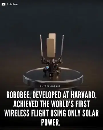 ⚡TECH: Harvard's RoboBee Achieves Untethered Solar-Powered Flight Harvard resear