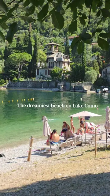 While most hordes go to Varenna in Lake Como, they miss this dreamy beach just a
