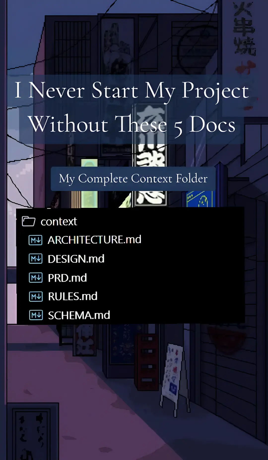 These 5 documents help me stay originated, consistent, and fast throughout the e