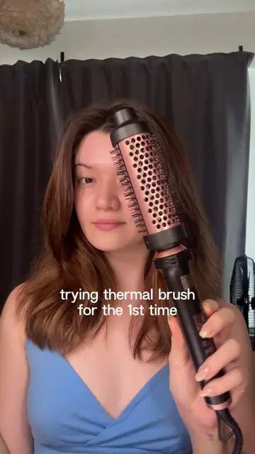 what do we think!? i need to try it with rollers next time  #thermalbrush #hairt