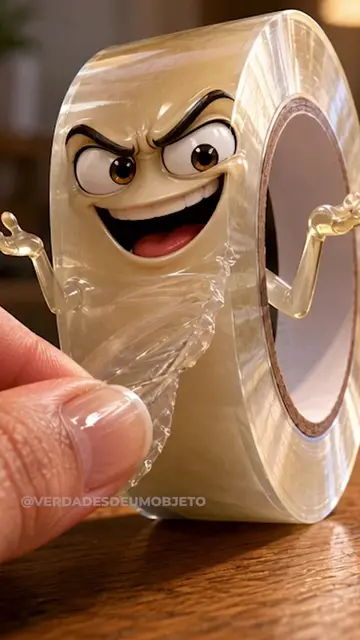 VÍDEO 02 FITA 🧻 Você raspa a fita transparente com a unha até ela rasgar?Talvez