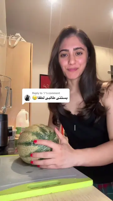 Replying to @ツ  Healthy melon ice cream recipe🍈✨ رسپی بستنی طالبی رژیمی🍈✨ #دخت