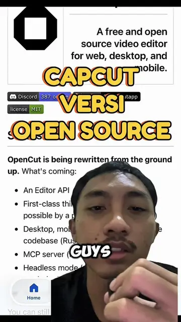 Link nya ini guys: opencut.app githubnya: github.com/OpenCut-app/OpenCut