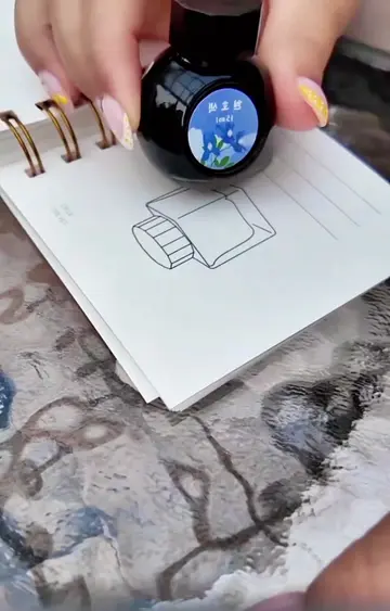 Just casually turning tiny bottles of ink into full-blown personality tests. 💙❤