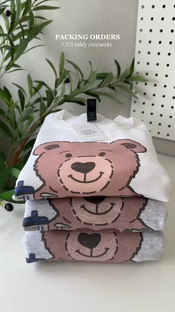 These CNA Teddy Crewnecks have been my best seller this past week!♥️ 🏷️ #teddyb
