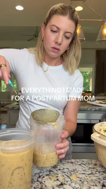 Everything I made for a postpartum mom. 💗 Recipes are on my substack for free! 