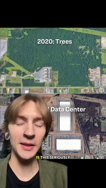 Trees vs Data Center #Science #technology #fyp  