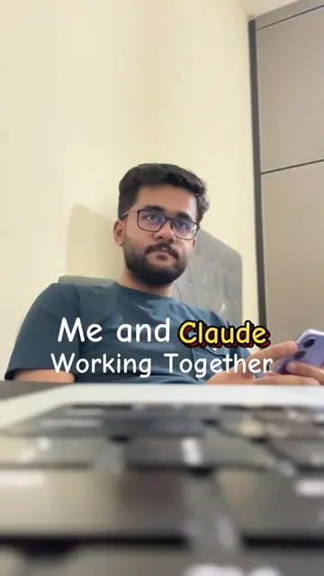 Me and claude😭 #flutter #coding #mobileapp #appdevelopers #desksetup 