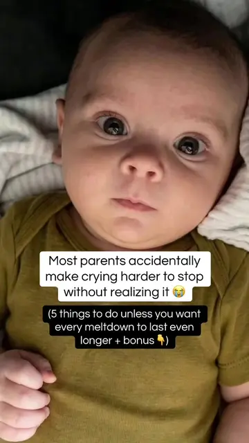 When baby starts crying, your instinct is usually to do MORE 😭 Rock harder. Bou