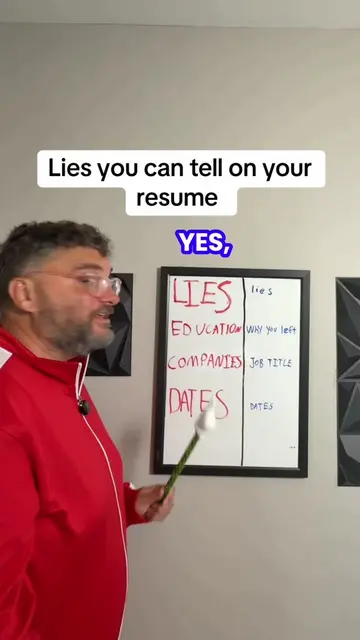 Yes you can lie on your resume and job interview but understanding the differenc