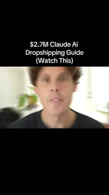$2.7M With Claude Ai Dropshipping Full Guide (Just Copy Me) (Full Vid On YT) #cl