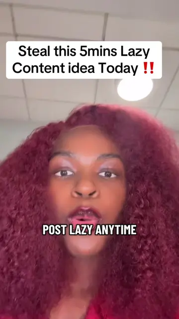 Try this 5 mins lazy content idea Today #tiktokgrowth #contentidea 
