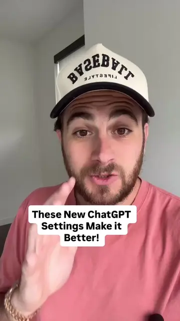 These new ChatGPT settings make it better! #chatgpt