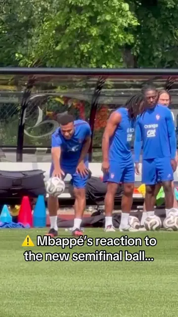 Mbappé’s reaction to the new gold semifinal ball caught my attention immediately