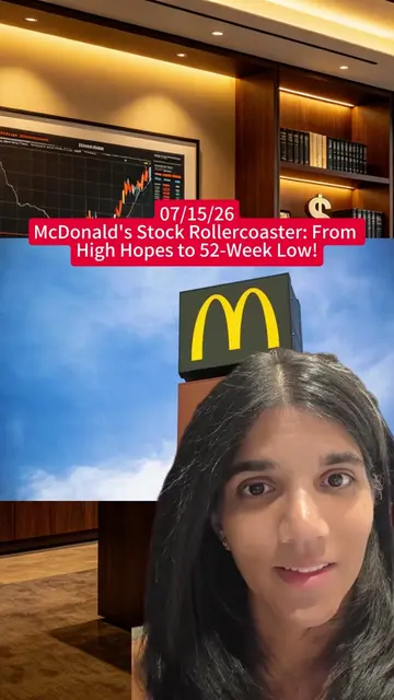 🚨 McDonald's Stock Rollercoaster: From High Hopes to 52-Week Low! 📉 What You N