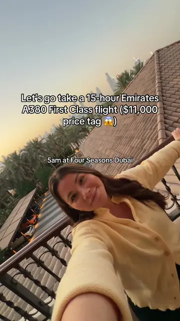 The full Emirates First Class experience 🤩 10/10 would defintielt recommend 
