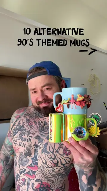 90’s mugs are complete! #nostalgic 