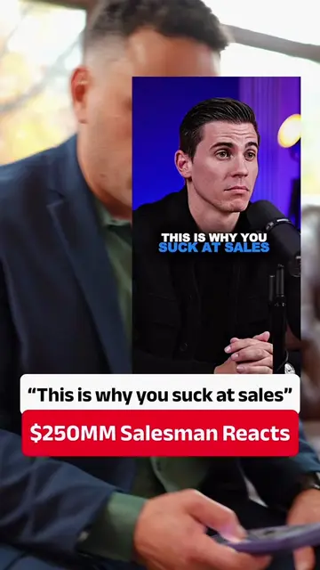 Reacting to Grant Mitterlehner sales tip “Just don’t care” 👆#sales #hightickets