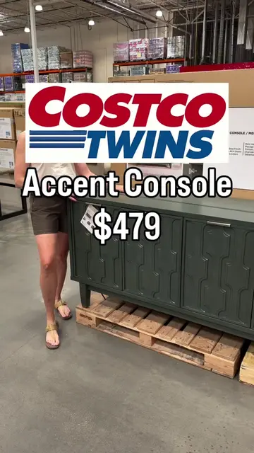 How beautiful is this accent console Costco just put out! We love the price too!