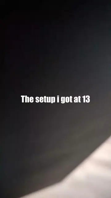the setup I got at 13 #setup #desksetup #setupgaming #13yo #GamingSetup 