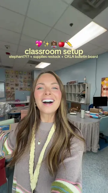 another day, another classroom setup 📓✨✏️🍎 who guessed elephant?!? 🤣🤣🤣 I ca