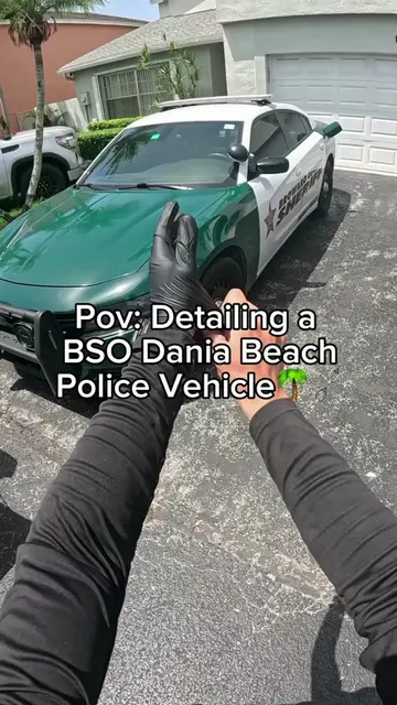 Detailing and cleaning a police car today #carwash #cardetailing #detailing #car