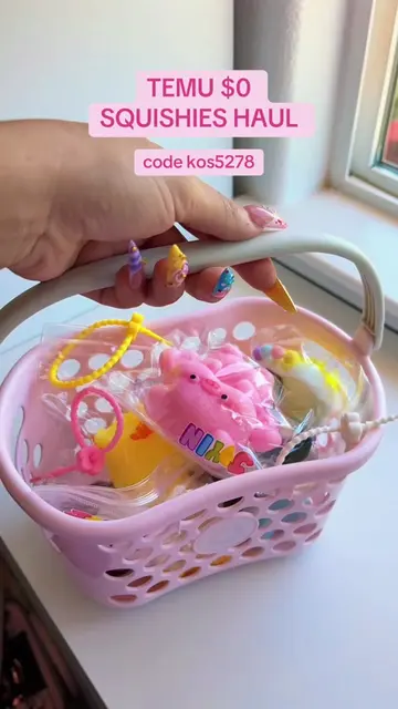I can’t believe these squishies were part of my Temu haul! 🥺🩷             🔍ko